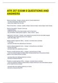 ATR 257 EXAM 6 QUESTIONS AND ANSWERS 