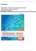 Test Bank For Nursing Now&colon; Today's Issues&comma; Tomorrow's Trends&colon; Today's Issues&comma; Tomorrows Trends 9th Edition by Joseph T&period; Catalano&comma; Verified Complete Chapters&vert;&vert; Newest Edition