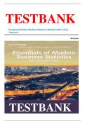 Solution Manual for Essentials Of Modern Business Statistics With Microsoft Excel 8th Edition David R&period; Anderson