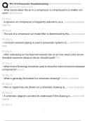 TPC 310 Pneumatic Troubleshooting Exam Questions and Answers 100&percnt; Pass &vert;Verified and Updated 