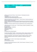 BLE &num;3495 IL PTI TEST 1 QUESTIONS AND ANSWERS