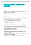 BLE FINAL TEST QUESTIONS AND ANSWERS