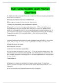 HESI Fundamentals Exam Practice Questions