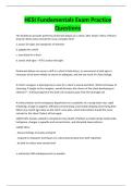 HESI Fundamentals Exam Practice Questions