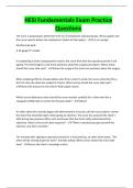 HESI Fundamentals Exam Practice Questions