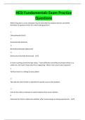 HESI Fundamentals Exam Practice Questions