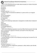 ACSM CPT Certification Review Exam QuestionsExam Questions and Answers 100&percnt; Pass &vert;Verified and Updated 