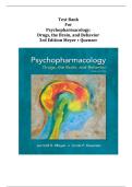 Psychopharmacology Drugs The Brain and Behavior 3rd Edition Test Bank &vert; Meyer & Quenzer