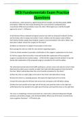 HESI Fundamentals Exam Practice Questions