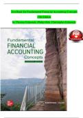 Test Bank for Fundamental Financial Accounting Concepts&comma; 11th Edition by Thomas Edmonds&comma; Philip Olds & Christopher Edmonds &vert; Verified Questions & Correct Answers &lpar;Updated 2025&sol;2026&rpar;