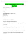 HESI Fundamentals Exam Practice Questions