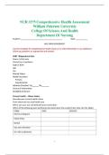 NUR 3275 Age Span Assignment Child Comprehensive Health Assessment William Paterson University 2025-2026 Updated Solutions
