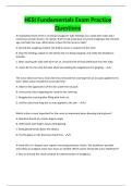 HESI Fundamentals Exam Practice Questions