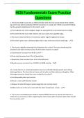 HESI Fundamentals Exam Practice Questions