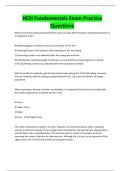 HESI Fundamentals Exam Practice Questions