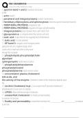RBC MEMBRANE Exam Questions and Answers 100&percnt; Pass &vert;Verified and Updated 