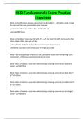 HESI Fundamentals Exam Practice Questions