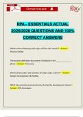 PACKAGE DEAL&colon;&colon;&colon; RPA EXAMS WITH FINALS ACTUAL 2025&sol;2026 Q&A 100&percnt; PASS