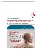 TEST BANK FOR Advanced Health Assessment and Diagnostic Reasoning 5th Edition by Jacqueline Rhoads &comma; Sandra Wiggins Petersen&period;ISBN&colon;978-1284295306 COMPLETE GUIDE ALL CHAPTERS COVERED 100&percnt; VERIFID A&plus; GRADE ASSURED&excl;&excl;&excl;&excl;&excl; NEW LATEST UPDATE&excl;&excl;&excl;&excl;&excl;