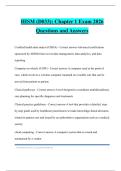HISM &lpar;D033&rpar;&colon; Chapter 1 Exam 2026 Questions and Answers