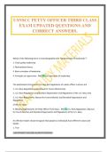 USNSCC PETTY OFFICER THIRD CLASS EXAM UPDATED QUESTIONS AND CORRECT ANSWERS&period;