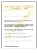 WGU D169 EXAM UPDATED QUESTIONS AND CORRECT ANSWERS&period;