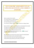 WGU D196 PRE ASSESSMENT EXAM UPDATED QUESTIONS AND CORRECT ANSWERS&period;