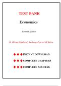 Economics&comma; 7th Edition &ndash; Glenn Hubbard & Anthony Patrick O&rsquo;Brien &vert; Complete Test Bank &lpar;All Chapters&rpar;