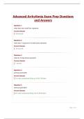 Advanced Arrhythmia Exam Prep Questions and Answers