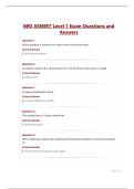 MRI ASMIRT Level 1 Exam Questions and Answers