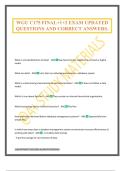 WGU C175 FINAL&plus;1&plus;2 EXAM UPDATED QUESTIONS AND CORRECT ANSWERS