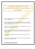 C365 PRE ASSESSMENT EXAM UPDATED QUESTIONS AND CORRECT ANSWERS.
