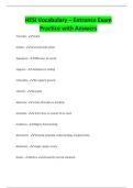 HESI Vocabulary &ndash; Entrance Exam Practice with Answers