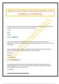 D484 EXAM UPDATED QUESTIONS AND CORRECT ANSWERS&period;