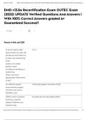 EMD v13&period;0a Recertification Exam OUTEC Exam &lpar;2025&rpar; UPDATE Verified Questions And Answers &vert; With 100&percnt; Correct Answers graded A&plus; Guaranteed Success&excl;&excl;