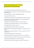 Pest Control Branch 2 Exam Questions And Answers