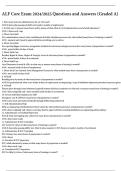 ALF Core Exam 2024&sol;2025 &ndash; Questions and Answers &lpar;Graded A&rpar;