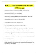 NU673 Exam Questions with Accurate&period; 100&percnt; success