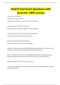 NU673 Exam Questions with Accurate&period; 100&percnt; success