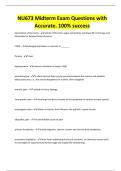 NU673 Midterm Exam Questions with Accurate&period; 100&percnt; success