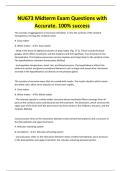 NU673 Midterm Exam Questions with Accurate&period; 100&percnt; success
