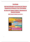 TEST BANK- Advanced Health Assessment & Clinical Diagnosis in Primary Care &lpar;7th Edition&comma;&rpar; Joyce E&period; Dains&vert;&vert;LATEST EDITION GUARANTEED PASS&excl;&excl;
