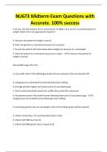 NU673 Midterm Exam Questions with Accurate&period; 100&percnt; success