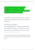 LATEST 2025&sol;2026 NEW UPDATE Intelligence Ch&period; 3 Terms - The US Intelligence Community Exam With Actual Questions with correct Answers