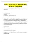 NU673 Midterm Exam Questions with Accurate&period; 100&percnt; success