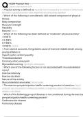 ACSM Practice Test Exam Questions and Answers 100&percnt; Pass &vert;Verified and Updated 