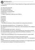 BCH 3025 exam 2 Exam Questions and Answers 100&percnt; Pass &vert;Verified and Updated 