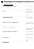 Athletic Body in Balance Course Overview and Exam Guide fully solved & updated 2025-2026&lpar;latest version verified for accuracy&rpar; &lpar;Questions &plus; AnswerSolved 100&percnt; Correct&excl;&excl;