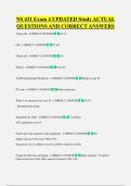NS 431 Exam 4 UPDATED Study ACTUAL  QUESTIONS AND CORRECT ANSWERS