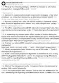 USGBC LEED AP O&plus;M Exam Questions and Answers 100&percnt; Pass &vert;Verified and Updated 